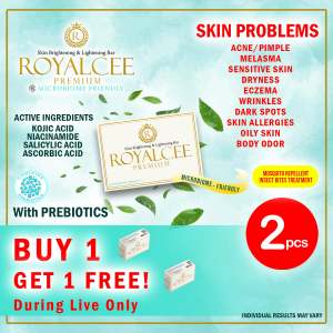 Royalcee Premium Skin Lightening&Brightening Microbiome Friendly Soap Bar