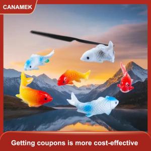 【CANAMEK】 10pcs DIY trang trí cá vàng bức tượng nhỏ trang trí nội thất Dollhouse mô hình thu nhỏ cá chép mô phỏng động vật cho trẻ em Đồ chơi