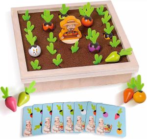 Atoys 🐻 Vegetable Memory Game 🌱 เกมส์ปลูกผัก สำหรับเล่นไม้ เล่นเด็ก เล่นเสริมพัฒนาการ ถูกพัฒนาด้วยสารทำคุณภาพ