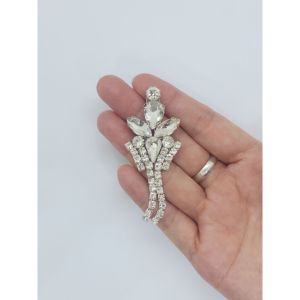 [1pcs] Iron on Exclusive Glass Crystal Patch Manik Tampal Diamond Chunky Beads Manik Baju Nikah DIY Kod 112