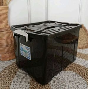 BOX CONTAINER 55 LITER + RODA - Kontainer 55 L Box Plastik / Container Box 55L SERBAGUNA