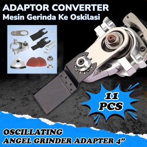 Adaptor Adapter Oskilasi Converter Gerinda Gurinda Angle Grinder Pahat Potong Giling Amplas Bobok Sudut Kayu Besi Tembok