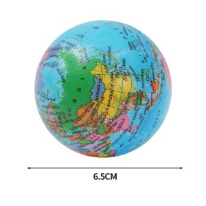 PU Foam Globe Toy Decompression Elastic Planet Ball Students Safe Anti Stress Squeeze Globe Kids Educational Supplies