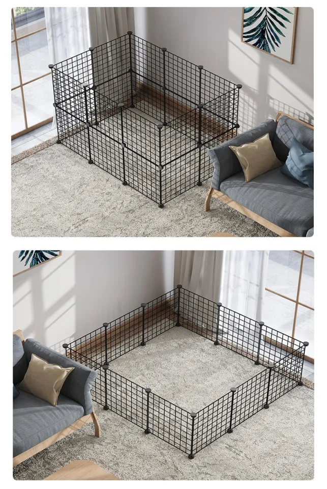 Pet Playpen Small Animal Cage Indoor Portable Metal Wire yd Fence for Small Animals Guinea Pigs Rabbits Kennel Crate Fence Tent Lazada Singapore