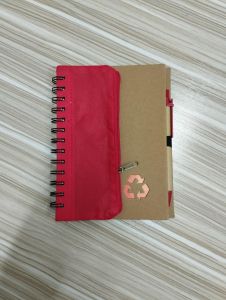 Buku Notes Tipe 306 / Memo Go Green Recycle + Pouch + Pulpen Souvenir 306