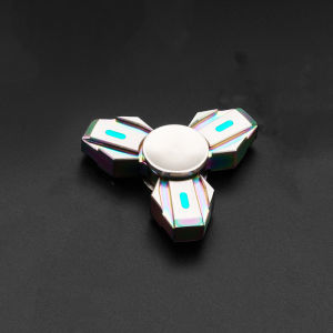 Stainless steel finger spinner deforms EDC Finger gyroscope a stress-relief gadget for adults and children to spin on the palm and play with