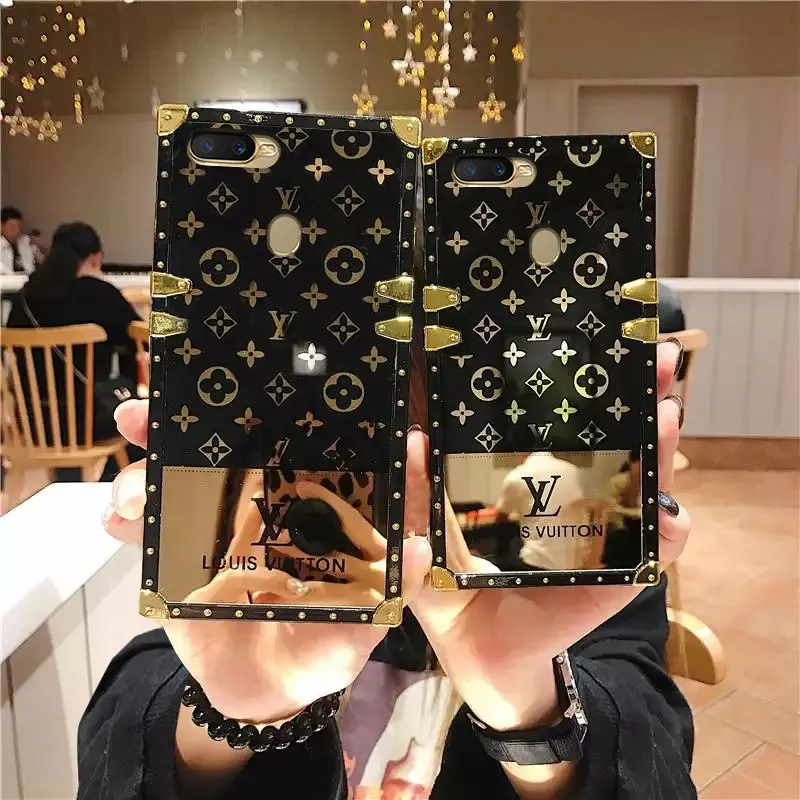 For OPPO A7 OPPO A5S OPPO A12 Phone Case Luxury LV Square