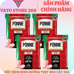 Xúc xích dinh dưỡng thịt heo PONNIE cây 35g
