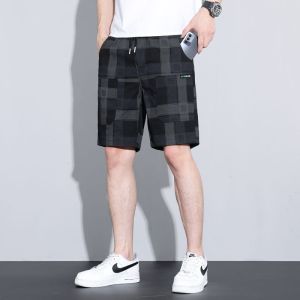 กางเกงฤดูร้อน บางและเบา กางเกงขาสั้นผู้ชาย สวมใส่นอกบ้าน ดูผอมลง ล้างทําความสะอาดได้ หลายสี ปรับได้