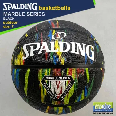SPALDING Marble Series Outdoor Basketball Size 7 & Size 6