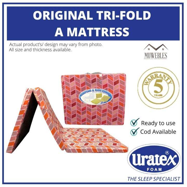 Uratex foldable online foam sizes