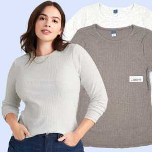 Baju Atasan Wanita ONT025 ODN Women Longsleeve Cozy Brushed Branded