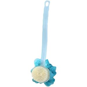 Bath Scrubber Sponge Ball Shower Brush Body Clean Back Scrub 2in1