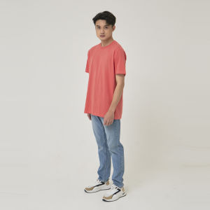 Kaos Polos Pria Oneck Lengan Pendek Bahan Katun Combed 30s Warna Salem