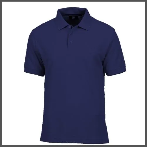 SOFTEX NAVY BLUE POLO SHIRT AND ROUND NECK TSHIRT Plain Unisex