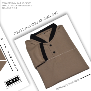 Kaos Polo Pria kaos kerah polo pria Sanghai Kerah hitam baju kerah pria distro - by CHYS