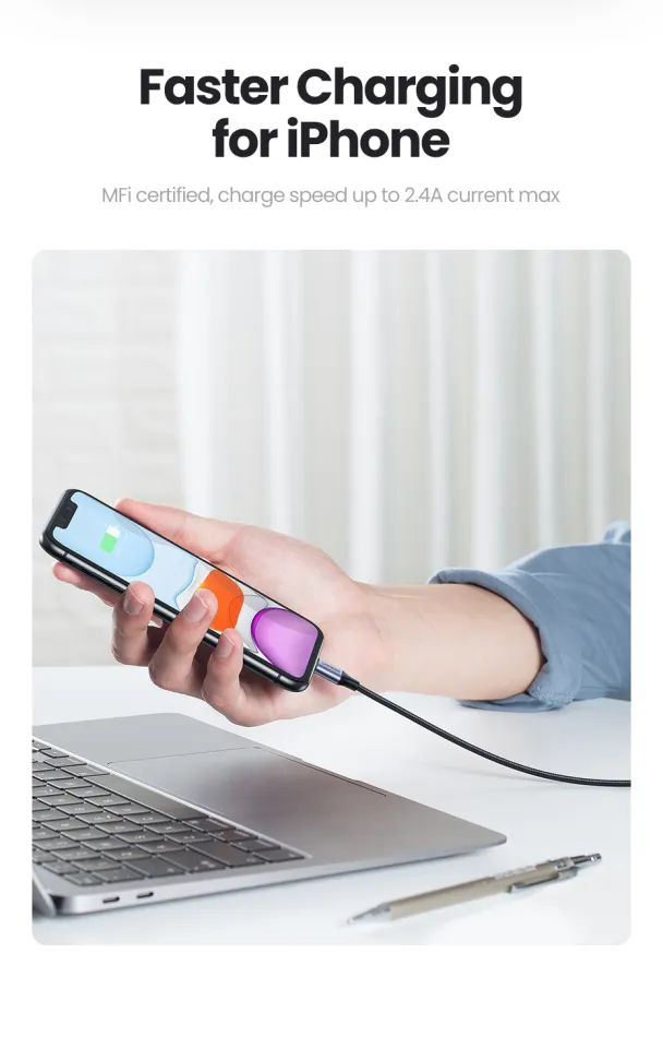 UGREEN MFi Fast Charging Cord for iPhone 14 pro max 13 pro max