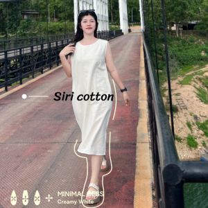 Minimal Dress : ชุดเดรสแขนกุดผ้าฝ้าย สไตล์มินิมอล
