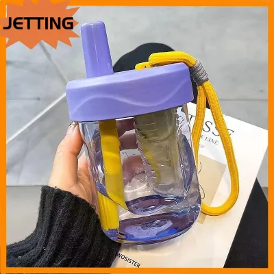 JETTING Hot Sale 600ML Sippy Cup With Leak-Proof Lid Portable Tea And Water Separation Filter Ladies Cute Food Grade Heat-Resistant Cup