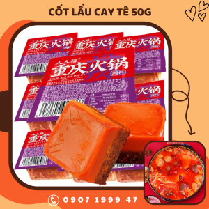 Gia vị lẩu Trùng Khánh cay tê gói 50g - Gia Vị Trung Quốc