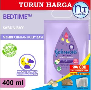JOHNSONS Bedtime Hair & Body Baby Bath - Sabun Bayi 2in1 Refill 400 ml