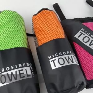 Runvictor Double Sided Plush Beach Towel Quick Dry Microfiber Portable Swim Camping Travel Tuala Mandi