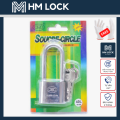 Ổ KHOÁ AN TOÀN SQUARE CIRCLE - SIZE 40, 50, 60MM - LOẠI CÀNG DÀI - THÉP KHÔNG GỈ CAO CẤP - HM LOCK. 