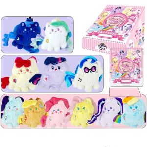 CAEXE ประกายแวววาว จี้โพนี่ตัวน้อย พายพินกี้ การตกแต่งกระเป๋า ตุ๊กตาผ้าโพนี่ ของเล่นเด็กเล่น ภาพเคลื่อนไหวแอนิเมชัน พวงกุญแจ fluttershy กระเป๋าโรงเรียนกระเป๋า