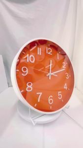 [12 inches 30 cm] Nordic style clock living room silent wall clock simple wall-mounted three-dimensional digital