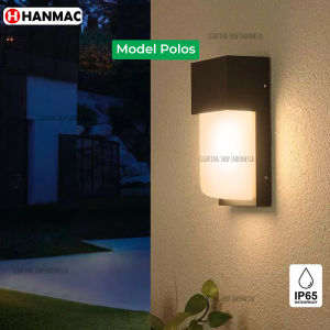 Lampu dinding taman kaca tebal fiting E27 waterproof teras rumah outdoor IP65 wall lamp light