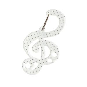 Acrylic Star Note Shape Carabiner Multifunctional Backpack Pendant Keychain Bag Charms Accessories for Women Girls