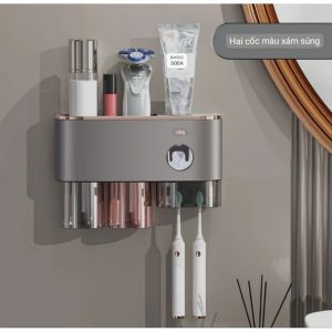 Nhả Kem đánh răng tự động ASWER A127 có ngăn để đồ tiện dụng. kèm miếng dán cường lực chắc chắn. Hàng chính hãng cao cấp