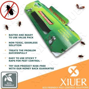 10Pcs Cockroach Killer Trap Non-Toxic Safety Insecticidal Sticky Cockroach Killer Trap with Bait