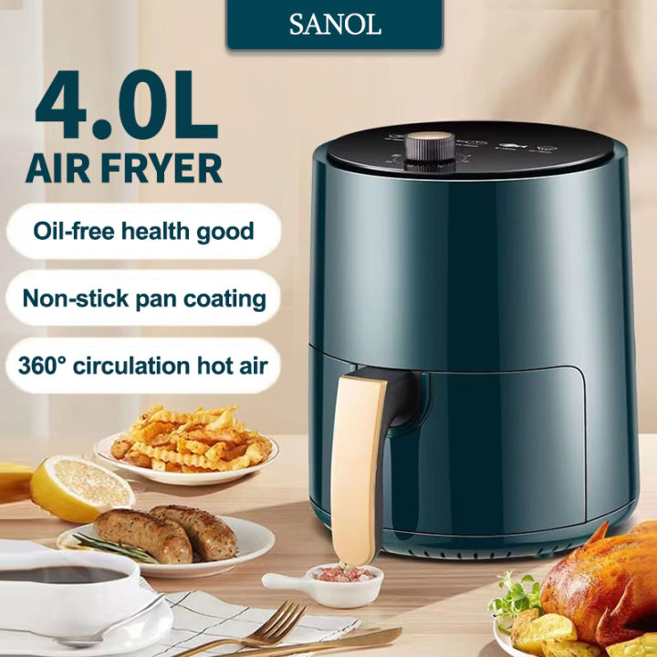 4L 8L large capacity digital touch air fryer Smart Electric Fryer mechanical type Household Smokeless Fully Automatic New French Fries Machine Non Stick Pan Lazada PH