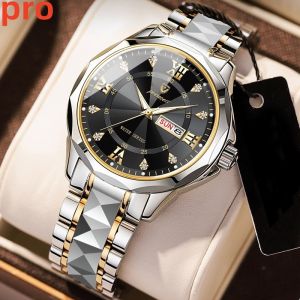 👍Jam Tangan Pria Original Poedagar Terbaru 2024 Anti Air berbahan Stainless Steel Analog gaya Casual dengan rantai mewah. Luxury Watch untuk Pria Dewasa 2024.