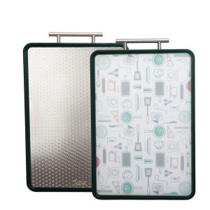 Toha Chopping Cutting Stainless Steel Double Sided Cutting Board home Kitchen Hangable