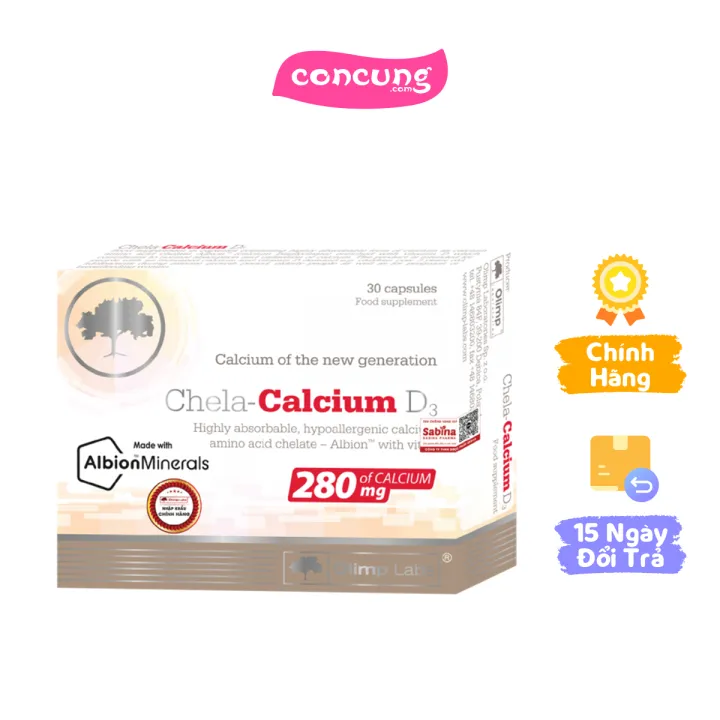 Thực phẩm bảo vệ sức khỏe Chela calcium D3