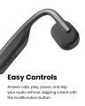 Shokz S661 OpenMove Bluetooth Wireless Bone Conduction Wireless Sports Headphones-Grey. 