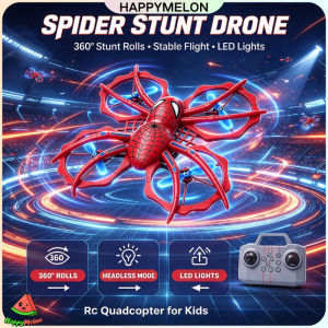 Spider Drone RC Airplane Flying Toy 360° Flips Auto Hovering Headless Mode Helicopter Quadcopter RC Dron Toy for Kids