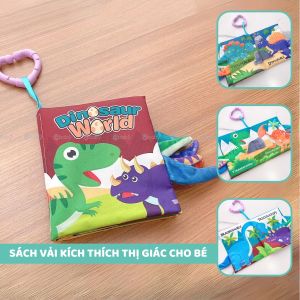 Sách vải cho bé Tiibaby chủ đề nông trại 6529-4 phát triển tư duy an toàn cho trẻ sơ sinh và trẻ nhỏ