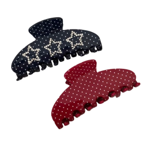 Kẹp tóc phát hành nhanh chóng cho buổi sáng bận rộn răng mạnh mẽ Thiết kế kẹp tóc nhựa với tổ chức nhẹ nhàng văn phòng tập thể dục và dịp giản dị