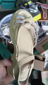 [Free Shipping] Thick-Soled Height-Increasing Fashionable Women’S Sandals 2026 Summer New Collection Comfortable Non-Slip With Rhinestone Embellishments Lightweight And High-Heeled