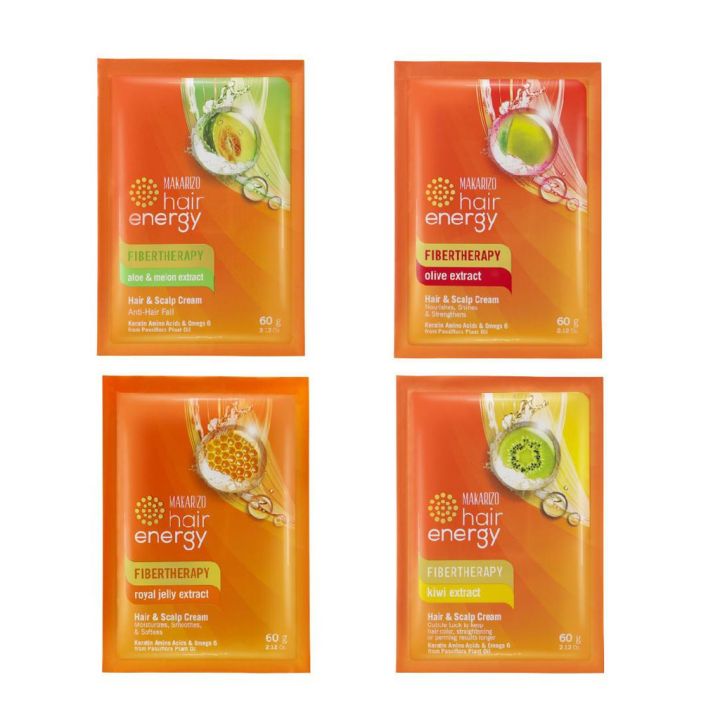 Makarizo Hair Energy Fibertherapy Hair & Scalp Creambath 30GR FIBER THERAPY Makarizo Hair Energy Creambath & Scalp TWC Store