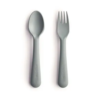 Mushie BPA-Free PP Baby Feeding Spoon & Fork Set 16cm