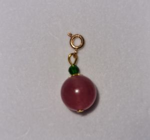 Strawberry Round Charm