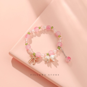 Gelang Kristal Daisy Flowers Perhiasan Fashion Korean Berwarna Wanita Model Lucu Modis Termurah