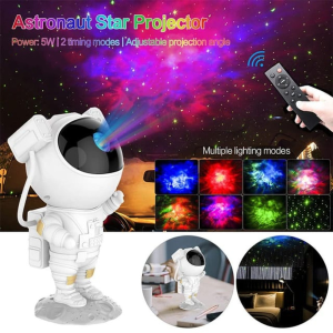 Lampu Tidur Proyektor Cahaya Bintang Yanke Light Karakter Astronot