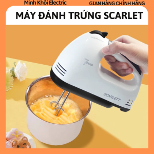 Máy đánh trứng Scarlet 7 cấp độ công suất 180w máy đánh trứng cầm taymáy đánh kemmáy trộn bộtmáy đánh kemmáy tạo bọt cà phê