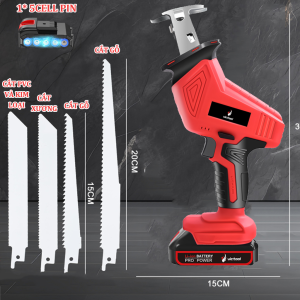 Máy cưa kiếm Victool cắt đa năng động cơ không chổi than lõi đồng 100% - Tặng kèm 4 lưỡi cưa