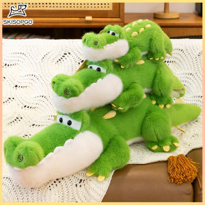 SKISOPGO Crocodile Pillow Plush Toy 50-90cm Stuffed Animal Sleeping Pillow Cute Cartoon Long Pillow Soft Gift